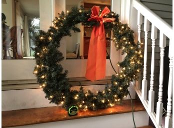 38' Lit Christmas Wreath