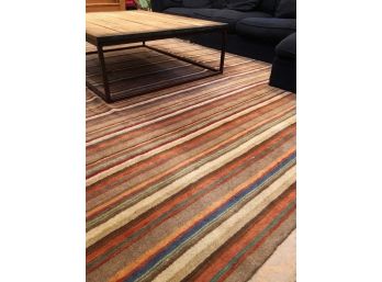 Colorful Striped  Wool Carpet From ABC Carpet And Home - 12x9