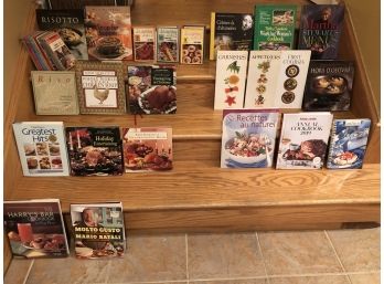 Assorted Cookbooks In French And English