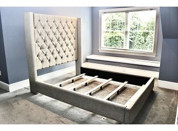 Stamford Furniture Button Tufted Queen Bed Frame