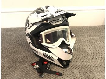 MSR Motocross Helmet And Goggles, New With Original Tags