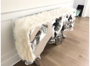 Z Gallerie Faux Fur Table Runner