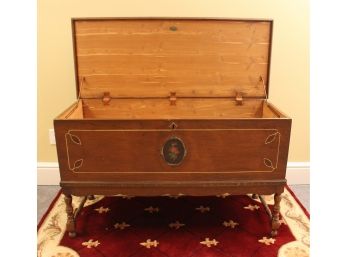 Antique Cedar And Walnut Standard Line Chest By Standard Screen Chicago