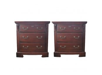 Pair Of Thomasville Three Drawer Chests