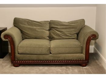 Green Rolled Arm Sofa By Distinctions