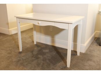 White One Drawer Desk