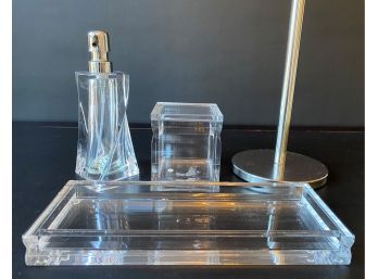 Lucite Bath Accessories