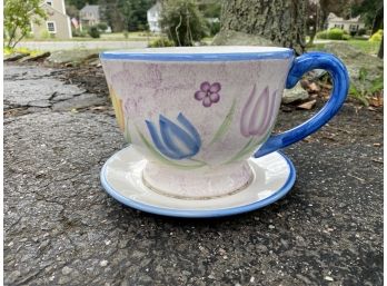 Giant Cup & Saucer Planter