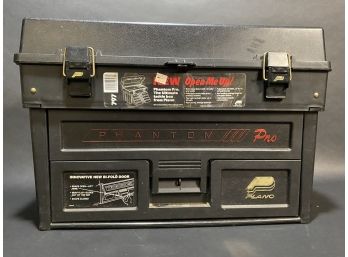 Vintage Plano Phantom Pro Tackle Box & Fishing Accessories