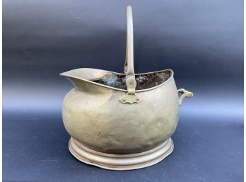 Vintage Brass Coal Scuttle