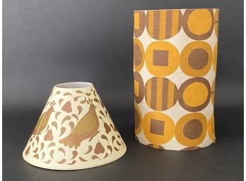 A Pair Of Fun, Mid-Century Lamp Shades