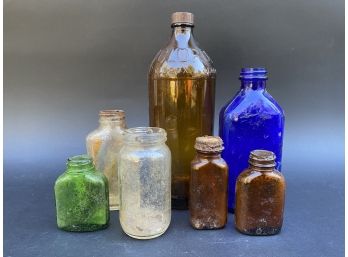 Vintage Glass Bottles Featuring 1940s Clorox Bottle!