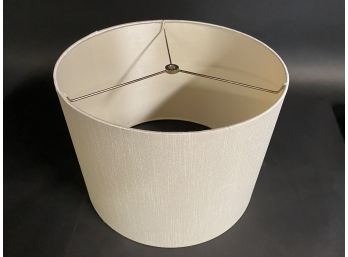 Like-New Drum Shade In A Neutral Tone