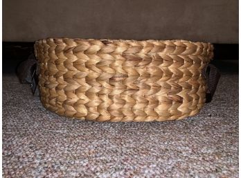 Woven Basket With Handles