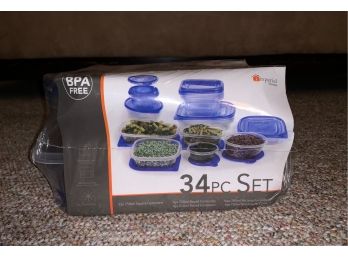 Set Of 2 - 34 Piece Set Of Tupperware