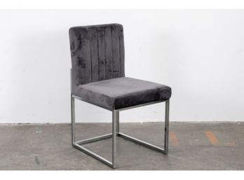 Meridian Modern Velvet Gray Chair