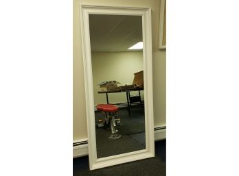 White Floor Mirror