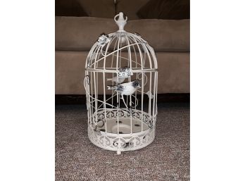 Beautiful Decorative Bird Cage With Flowers And Birds