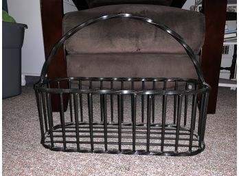 Wrought Iron Basket Or Magazine Holder