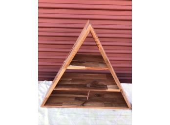 Unique Oak Wall Hanging Display Case- (new) By Colin & Justin