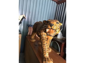 Realistic Statue Of A Leopard