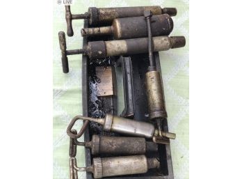 Antique Model T  Grease & Oil Guns -  Seven (7)