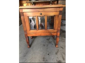 Small  Wood  Cabinet - Appears To Be Made Of Maple & Birch Wood