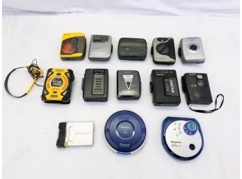 Lot Of Various Style Walkman Cassette Players