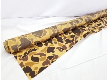 Brown Camouflage Canvas Water Resistant Fabric