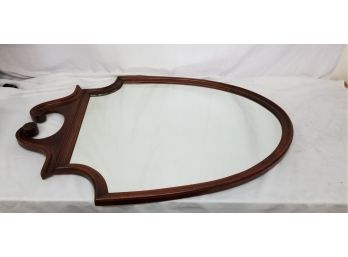 Large Vintage All Wooden Mirror