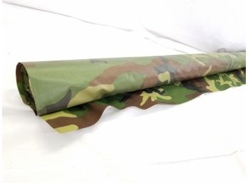 Green Camouflage Canvas Water Resistant Fabric