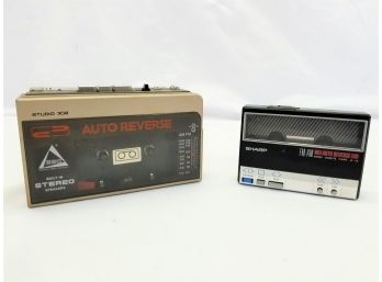 Two Vintage Radio/Cassette Players