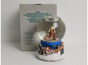 Father Christmas Musical Tealight Globe