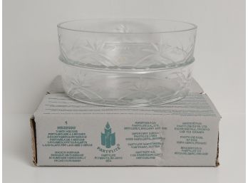 Pair Of Partylite Glass 3 Wick Holders