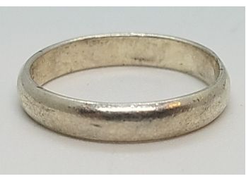 Size 9 1/2 Vintage Sterling Silver Wedding Band Ring