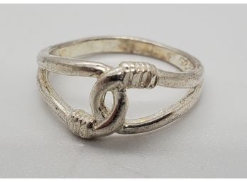 Vintage Size 6 Sterling Silver Knot Ring