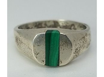 Size 6 Vintage Sterling Silver Unique Lovely Turquoise Ring