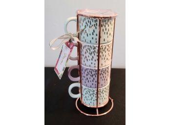 Espresso Stackable Cups By Mimi, New