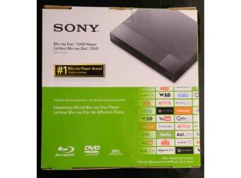 Sony BDP-S1700 Streaming Blu-ray Disc Player With 6ft High Speed HDMI Cable, NIB