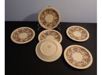 Syracuse China Econo Rim Made In USA Set Of 6 Plates- 6.5'