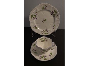 Campanula, Shelley Fine Bone China, 3 Pc Set, No Chips