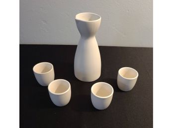 Porcelain Sake Set, 5 Pc