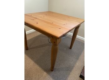 Pottery Barn Square Pine Wood Table