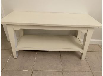 Lands End White Bench