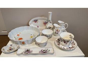 Lot Of China, Stafford Shire, England, Marlborough Fine China, England, Etc.