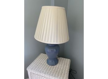 Blue Table Lamp  With Shade