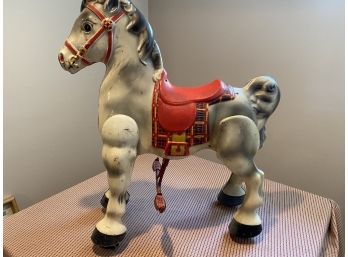 Antique Mobe Child's Metal Hobby Horse