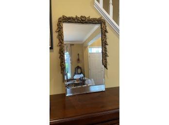 Vintage Carved Beveled Mirror