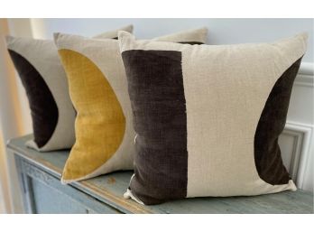 Block Shop Pillow Trio With Down Inserts