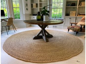 Round Rush Matting Area Rug